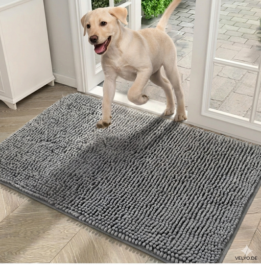 Saugfähige Hundematte für Schlammige Pfoten